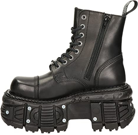 New Rock M-TANK083-C1 Stivaletti/Stivali Donne Nero - 38 - Stivaletti