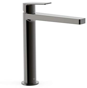Tres Exclusiv Project Hohe Waschtisch Einhebel Armatur schwarz metallic