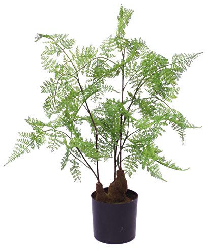 Leaf Artificial Realistic Natural Look Pot, Moss Fern Small, 60cm