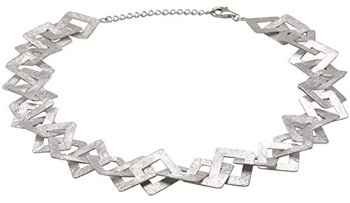Silber Kette Goldschmiedearbeit aus Deutschland (Sterling Silber 925) handgefertigtes Damen Collier
