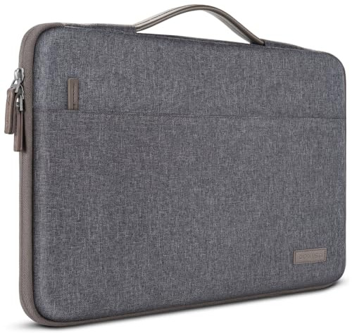 DOMISO 14 inch Laptop Case Sleeve Protective Cover Compatible with 15 inch MacBook Air M4 M3 M2,MacBook Pro,14-15 inch HP Dell ASUS Chromebook,Waterproof Computer Cases Bag with Handle,Dark Grey