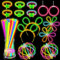 DELEE Knicklichter Kinder, leuchtstäbe party set, Schmetterlingsverbinder für Neon-Knicklichter, Armbänder, Halsketten, Gläser und Bälle für Party deko Partyzubehör, Festival, Halloween (164 Stück)