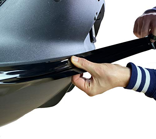 Schwarze Grill Folie Auto Zierleisten zum Folieren von Auto Chromleisten Frontgrill Exterieur Black Schwarze Folie Optik Paket Glanz Schwarz Tiefschwarz (5 cm x 10 Meter Länge, Schwarz Hochglanz)