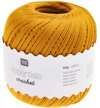 Rico Design Häkelgarn, 50 g, 100 % Baumwolle