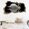 Kuletkear Tiere Wandtattoo 3D Wandaufkleber Schwan B 100 x H 60 cm Wandsticker Wanddeko Wandbilder für Wohnzimmer Schlafzimmer Badezimmer Flur Küche Möbel Aufkleber