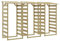vidaXL Pérgola con Techo Jardín Patio Terraza Exterior Entrada Paso Porche Cenador Puertas Enredaderas 100x90x200 cm Madera de Pino Impregnada