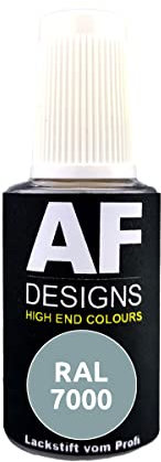 Alex Flittner Designs Lackstift RAL 7000 FEHGRAU glänzend 20ml Reparaturstift Acryl Retuschierlack Reparaturlack Holz Metall Möbel Bad