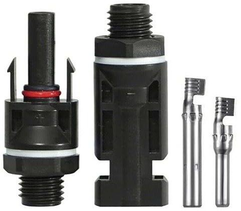 APV Solarstecker 2,5/4/6/10mm² | 5 Paar PV Steckverbinder männlich/weiblich | IP67 wasserdicht, 1000V DC, 30A | Für Photovoltaikmodule Innen & Außen | UV-beständig CE