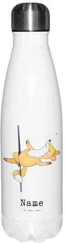 Mr. & Mrs. Panda Personalisierte Thermosflasche Poledance - Personalisierte Geschenke, Pole Dance, Tanz, Vakuumflasche Mit Namen, Sportler,
