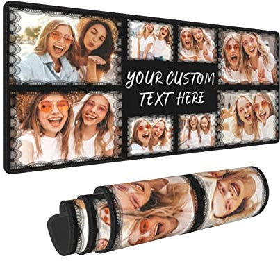 Tapis de souris personnalisé avec photo, grand tapis de souris de jeu, tapis de souris d'ordinateur pour clavier d'ordinateur, tapis de bureau antidérapant, 31,5 x 30,5 cm