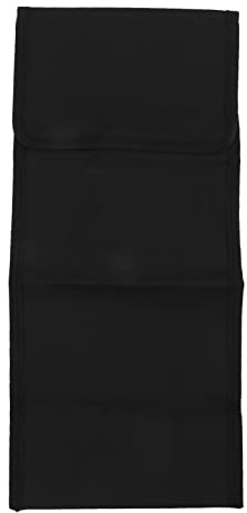 Sac de Rangement pour Outils Barbecue, Pochette de Support de Matériel pour Barbecue Portable Pliable Noir, Sacs Porte-Outils Barbecue pour Barbecue, 18,7x8,3 Pouces