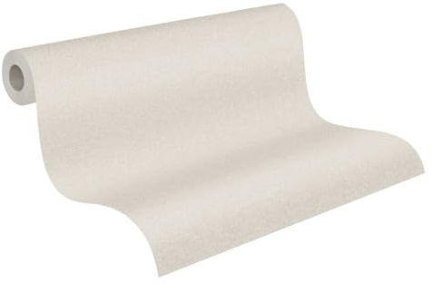 Livingwalls Uni-Vliestapete mit Struktur – Beige, Creme – 10,05 x 0,53 m | Einfarbig & vielseitig kombinierbar – matte Wandtapete, ansatzfrei & spurlos abziehbar – für Wohn-, Schlaf- & Arbeitszimmer