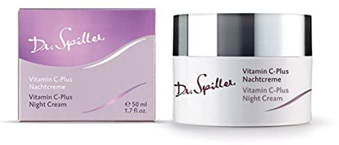 Dr. Spiller - Vitamin C-Plus Nachtcreme | Nachtcreme in W/O-Emulsion | Lipidgehalt 24% | Regeneration über Nacht | 3 Tiegel je 50 ml = 150 ml
