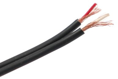 WITTKOWARE NF-Diodenleitung/Audiokabel, Stereo, 0,14mm², geschirmt, rot/weiß, flach, flexibel, Mantelfarbe schwarz, Kabellänge 10m