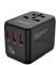 LENCENT Adaptateur Voyage Prise Universelle Electrique International PD20W Charge Rapide Type C et USB QC 3,0 Chargeur Mondial pour Téléphone PC USA Canada Thaïlande UK AUS Noir