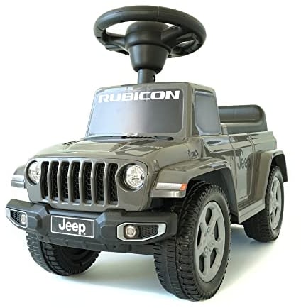 LEMODO Rutschauto mit Staufach | Rutscherfahrzeug für Kinder ab 18 Monate | Rutschfahrzeug mit Sound-Lenkrad | Kinderfahrzeug mit Kippschutz | Von Jeep Lizenziertes Kinderspielzeug