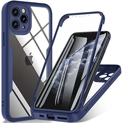 ottpluscase für iPhone 11 Pro Hülle, 360 Grad Schutzhülle Stoßfest Panzerhülle mit Eingebautem Displayschutz Robust Bumper Full Cover Outdoor Case Handyhülle für iPhone 11 Pro (5,8) - Blau