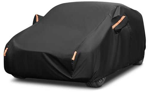 Premium Waterproof Car Cover for SUV (190-200/485-510cm) - All Weather Protection Against Rain, Snow, UV, Dust, Hail - Indoor/Outdoor Use With Cotton