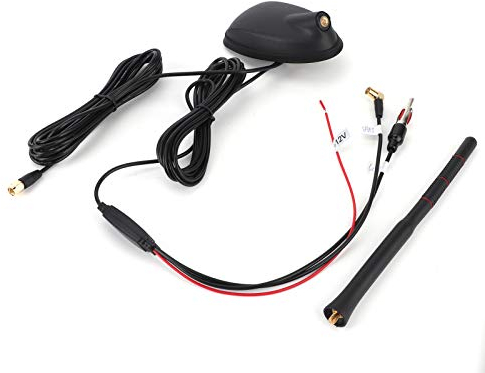 Antenne de Montage sur Toit Supérieur, Antenne DAB + GPS + FM de Voiture, Antenne Radio Amplifiée Active, Montage sur Toit Supérieur, étanche à la Poussière, Universelle