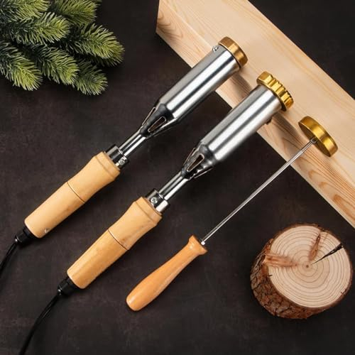 TPFOON Ferro da Stiro Personalizzato per Legno, Timbro a Fuoco per Legno, Timbro a Ferro da Stiro Personalizzato per Matrimonio in Pelle per Grigliare Carne Bistecca Hamburger BBQ