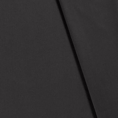 Canvas Stoff Meterware - stabile Baumwolle Uni, reißfester Taschenstoff - schwerer Baumwollstoff - Trachtenstoff - Panama *Ab 50cm, Farbe: 067 dunkelgrau