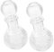 VINTORKY 2pcs Glass Whiskey Decanter 250ml Wine Carafe Stylish Liquor Bottle Suitable for Banquets