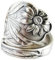 925 Silber Daisy Ring Löffel Ring Carved Flower Open Ring Hochzeitsschmuck