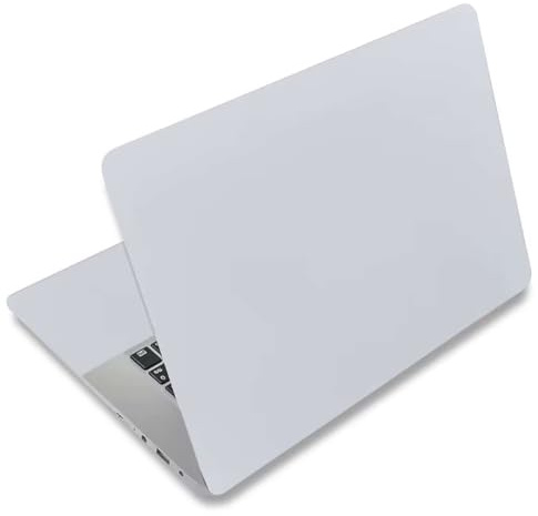 AORTDES Laptop Skin Sticker Decal 15-15.6 Inches, Universal Reusable Vinyl Sticker for 12.1 13 13.3 14 15.4 Inches Netbook/Notebook PC, Waterproof & Scratch-Resistant (Light Gray)