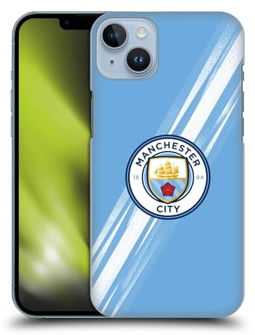 Head Case Designs Offizielle Manchester City Man City FC Home 2025/26 Ausweis-Set Harte Rueckseiten Handyhülle kompatibel mit Apple iPhone 14 Plus