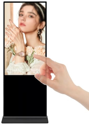 ZSETG Stand-Alone Advertising Screen, 1920x1080p, 32/43/50/55-Inch Touchscreen, Android Os, 2+8gb Ram, Split Screen, Remote Publishing, Timer, Auto-Logging, Floor-Mounted Signage 32inches