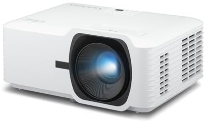 ViewSonic T400W Proyector Láser, 4000 Lúmenes ANSI, WXGA 1280x800, Contraste 3.000.000:1, Vida útil 30.000 h, HDMI x2, Corrección Keystone H/V, Altavoz 3W