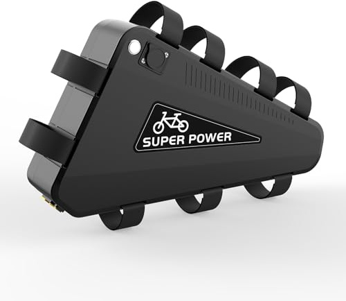 CHAOZHU 48V 20AH Electric Bike Triangle Lithium Battery With 3A Charger | Upgrade LG 50E Cells, 50A BMS Protection, IP66 Waterproof, for 250-2000W Motorcycle Mountain Bicycle, UK Local Delivery