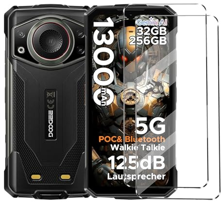 XueqinHu 2 Pcs Tempered Glass Compatible with DOOGEE Fire 7 Ultra Screen Protector Shockproof Anti-Scratch