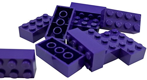 LEGO 20 Briques 2 x 4 Violet Foncé