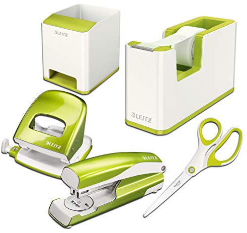 Leitz Wow Schreibtisch Accessoires (Komplett - Set, Weiß ? grün)
