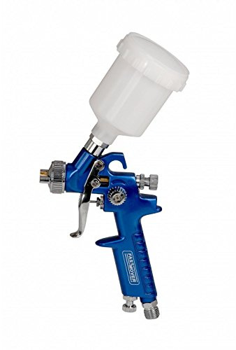 Fast Mover Tools FMT3600/1.0 Mini HVLP Gravity Spray Gun, Blue, 1.0 mm