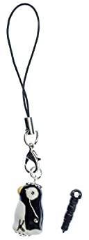 Miniblings Pinguin Handyanhänger Tier Kaiserpinguin Anhänger Antarktis Porzellan- Handmade Modeschmuck I Anhänger Handyschmuck Schlüsselanhänger