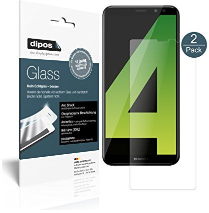 dipos I 2X Displayschutz matt kompatibel mit Huawei Mate 10 Lite Schutzfolie 9H Anti-Shock