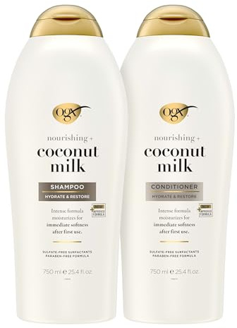 OGX Nourishing + Coconut Milk Shampoo & Conditioner, Set