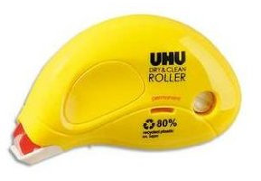 UHU Einweg-Kleber DRY & CLEAN ROLLER, 6,5 mm, 3 Stück
