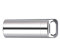 Wasserdichte Pillendose, BE-TOOL 1 Stück, kleine Taschen-Pillenbehälter, Metall, tragbar, Reise-Pillenhalter für Schlüsselanhänger, Pillenanhänger, Silber, Größe M