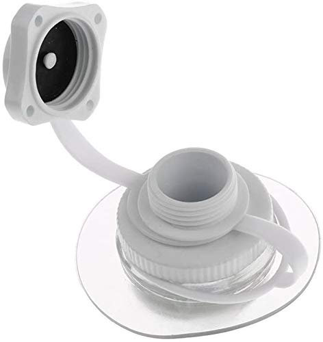 N / A 1 Stück Ersatz-Luftventilschraube Drehverschluss für aufblasbares Gummi-Schlauchboot, Floß Luftbett weiß