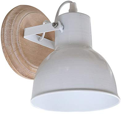 Grafelstein Wandlampe BELFORD – Stilvolle Wandlampe aus Holz & Metall, B14,5 x T17,5 x H18 cm, Ø14,5 cm - Schöne Leuchte im Landhausstil, Strandhauslook