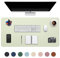 DOBAOJIA Erweitertes Mausepad Große Mausmat XXL Schreibtischmatte Schreibtischunterlage für Laptop/Tastatur/Maus Schreibblock, PU Leder Wasserdicht + Wildleder rutschfest 90 x 43cm (Hellgrün)