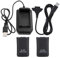 Pack de Batterie Rechargeable, 5,6 * 3,5 * 1,7 cm / 2,2 * 1,4 * 0,7 Pouces USB 4800mAh Pack de du contrôleur de Batterie, pour 360