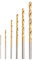 60Pcs Mini Hand Drill High Speed Steel Plating Titanium Left Hand Spiral Drill Bit Straight Hand Twist Drill Tool for Drilling Jobs