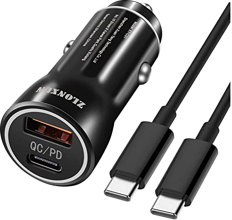 Kfz/Auto Ladegerät 38W mit USB C Kabel für Samsung Galaxy S24/S23/S22/S21/S20/A54/A52/A33,Google Pixel 8/8 Pro/7/a/7 Pro/6a,Xiaomi Redmi,Huawei