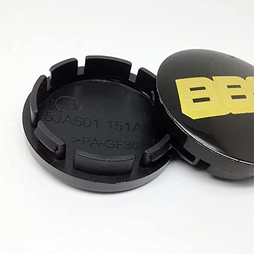 RYUJI 4 STÜCKE Auto Felgendeckel,für BBS 56mm Radnabe Nabenkappe Abzeichen Styling Zubehör