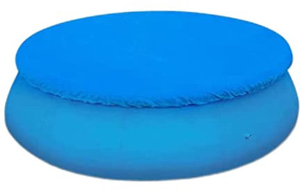 Round Swimming Pool Cover,10ft Solar Pool Cover for Easy Set Up Anti-Dust Rainproof Durable Pool Above Cloth, Easy Set Swimming Pool Cover