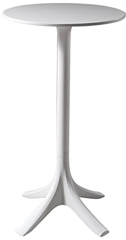 Stehtisch Moderne minimalistische runde Hochtabelle Nordic Mode Multifunktional Bar Milk Tea Shop Cafe Outdoor Balkon Freizeittisch für Engen Raum (Color : White, Size : 70cm)